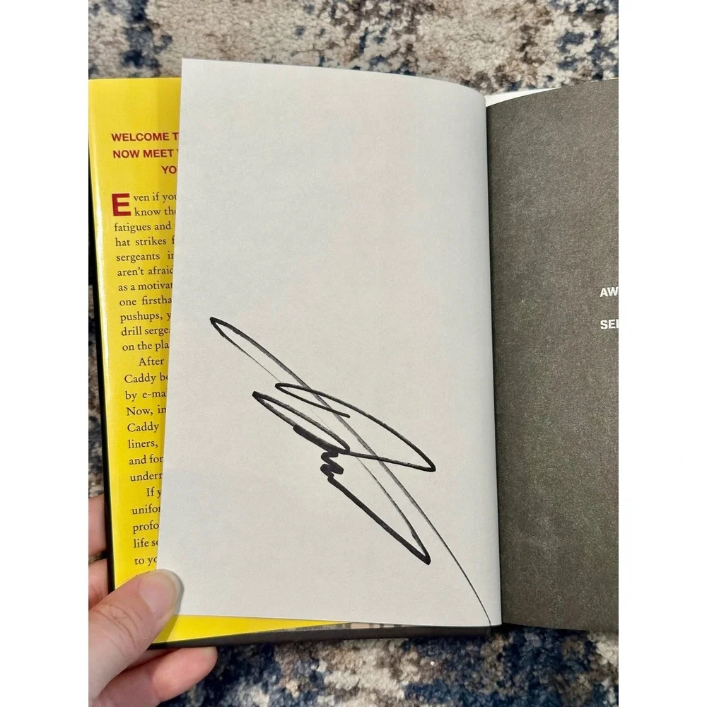Awesome Sh*t My Drill Sergeant Said Dan Caddy Wit‎ Wisdom Book Signed